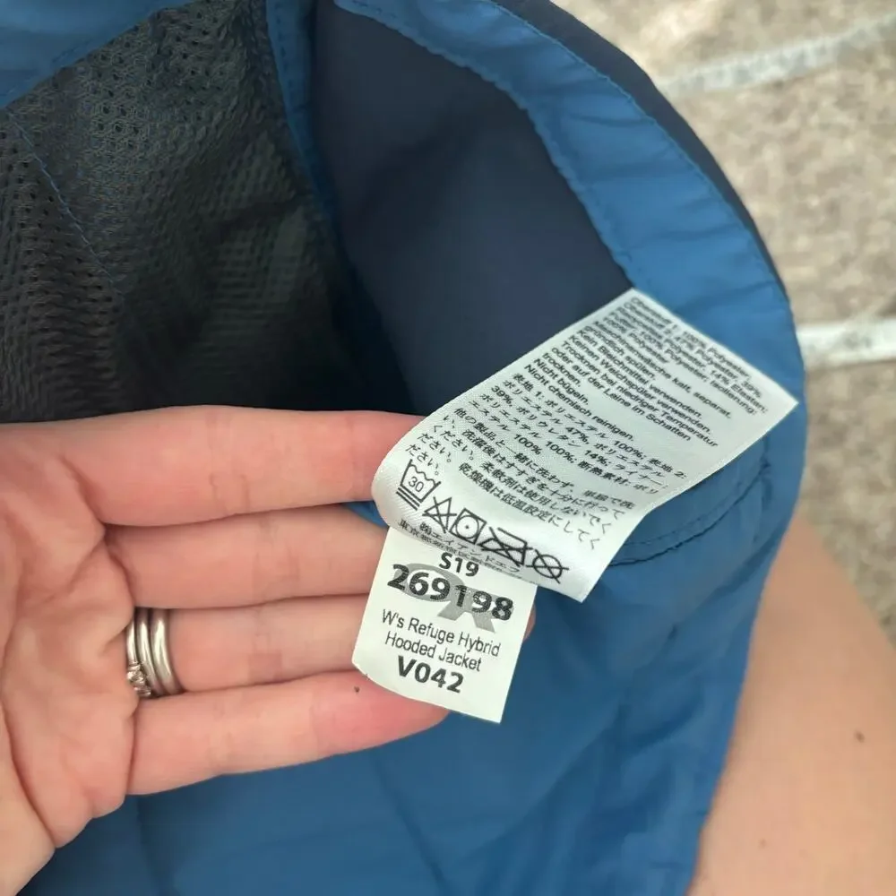 Outdoor Research Women’s Refuge Hybrid Hooded Jacket Blue Size XS Blue